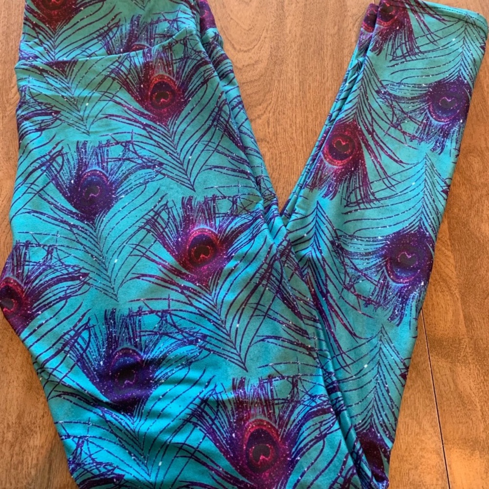 Glitter Peacock Leggings